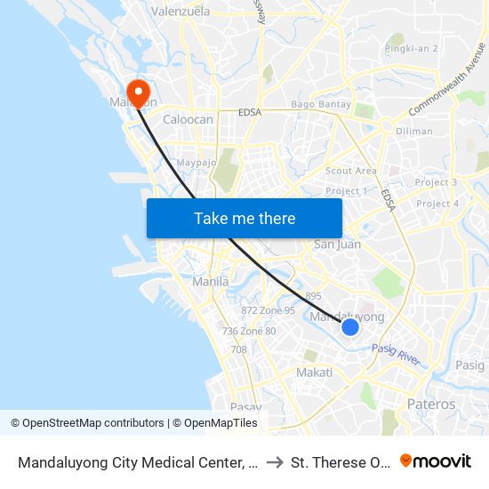 Mandaluyong City Medical Center, Boni Ave / Sto Rosario Intersection, Mandaluyong City, Manila to St. Therese Of The Child Jesus Academy map