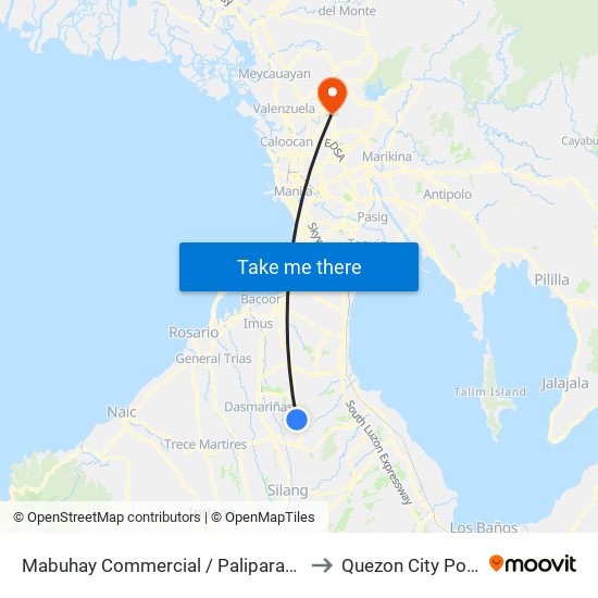Mabuhay Commercial / Paliparan Rd, Lungsod Ng Dasmariñas, Manila to Quezon City Polytechnic University map