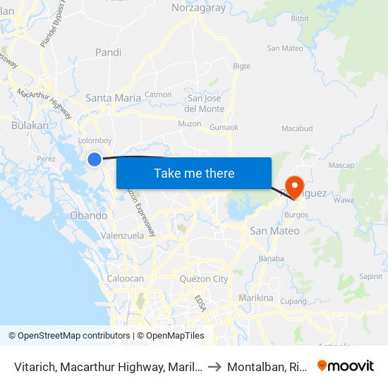 Vitarich, Macarthur Highway, Marilao to Montalban, Rizal map