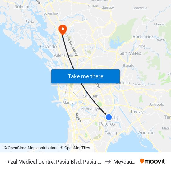 Rizal Medical Centre, Pasig Blvd, Pasig City, Manila to Meycauayan map