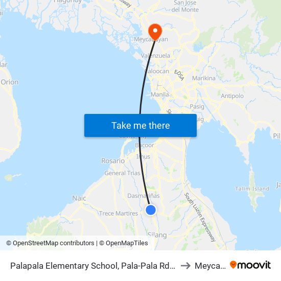 Palapala Elementary School, Pala-Pala Rd, Dasmariñas City, Manila to Meycauayan map