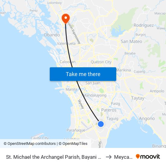 St. Michael the Archangel Parish, Bayani Rd, Taguig City, Manila to Meycauayan map