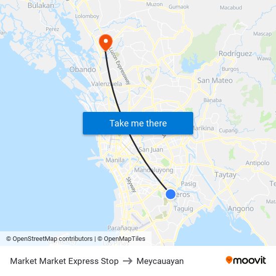 Market Market Express Stop to Meycauayan map