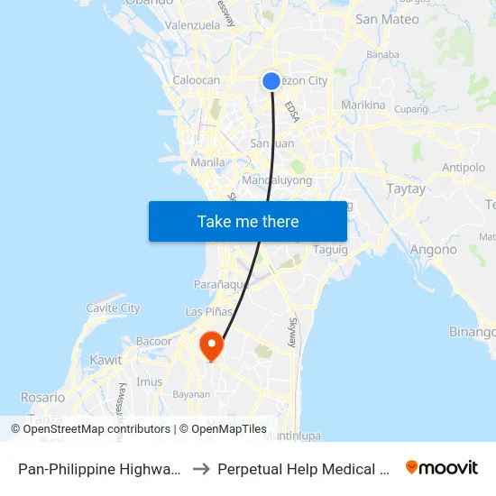 Pan-Philippine Highway, 978 to Perpetual Help Medical Center map