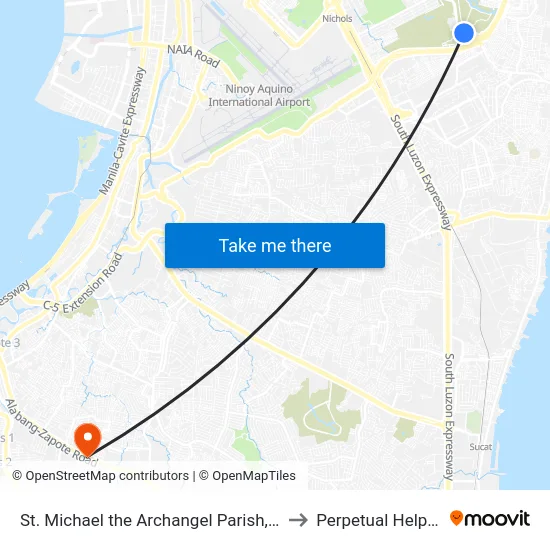 St. Michael the Archangel Parish, Bayani Rd, Taguig City, Manila to Perpetual Help Medical Center map