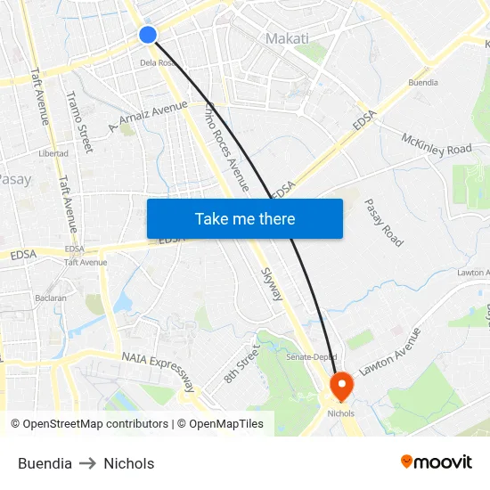 Buendia to Nichols map