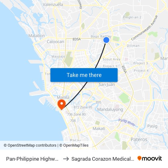 Pan-Philippine Highway, 978 to Sagrada Corazon Medical Center map