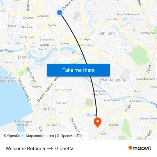 Welcome Rotonda to Glorietta map