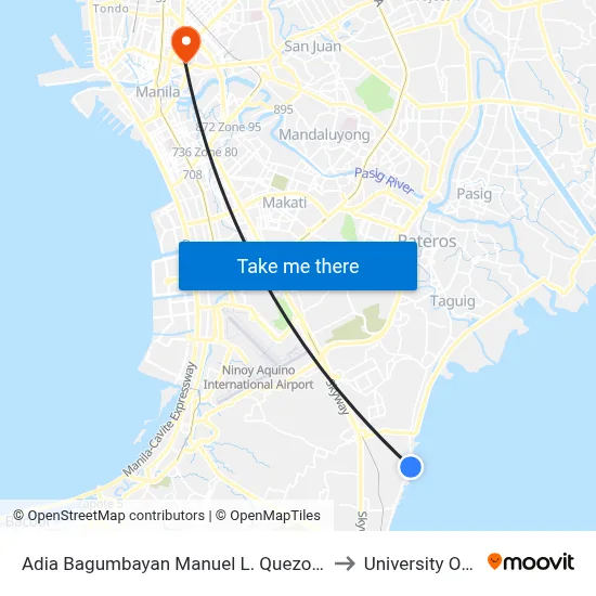 Adia Bagumbayan Manuel L. Quezon, Taguig City, Manila to University Of the East map