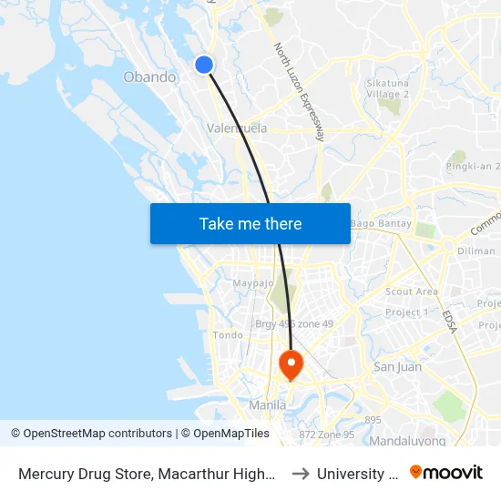 Mercury Drug Store, Macarthur Highway, Malanday, Valenzuela City to University Of the East map