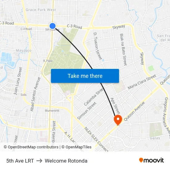 5th Ave LRT to Welcome Rotonda map
