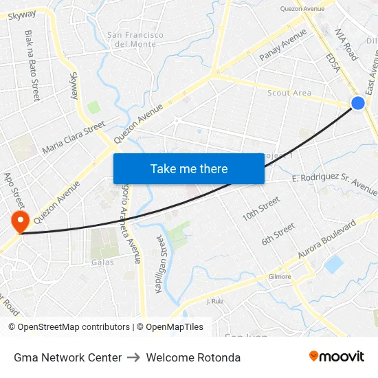 Gma Network Center to Welcome Rotonda map