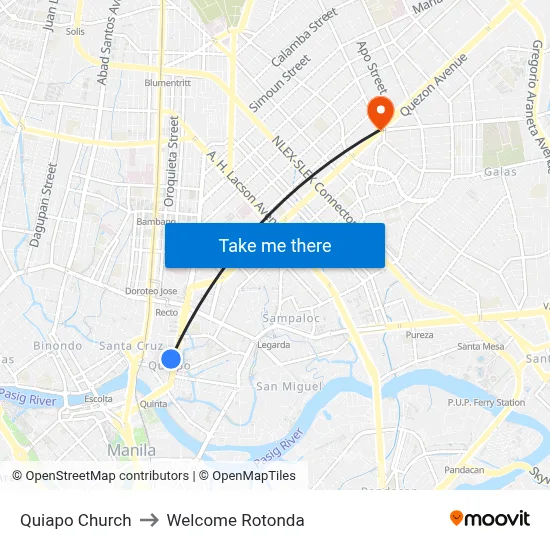 Quiapo Church to Welcome Rotonda map