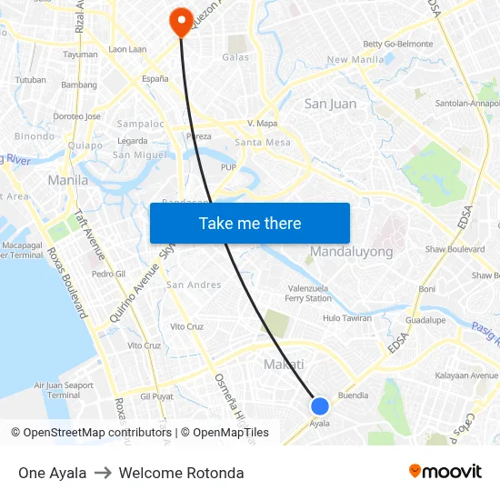 Intercontinental Manila to Welcome Rotonda map