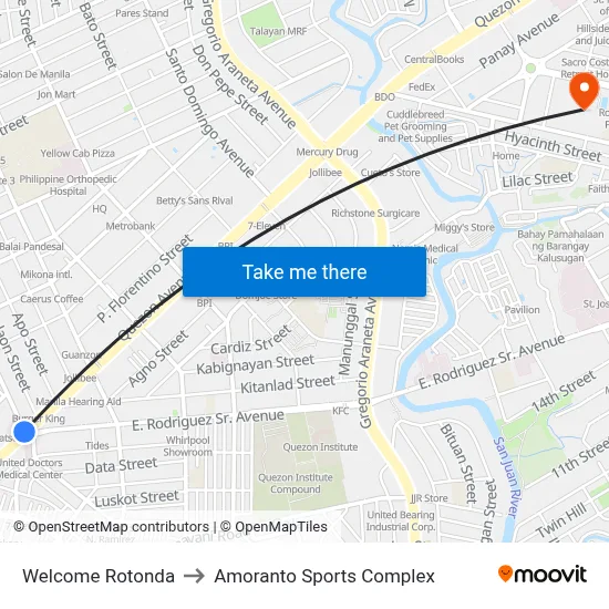 Welcome Rotonda to Amoranto Sports Complex map