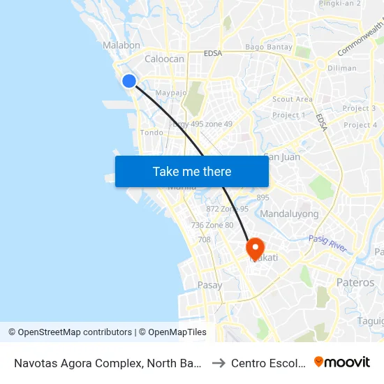 Navotas Agora Complex, North Bay Boulevard, City Of Navotas to Centro Escolar University map