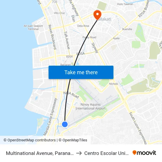 Multinational Avenue, Paranaque City to Centro Escolar University map