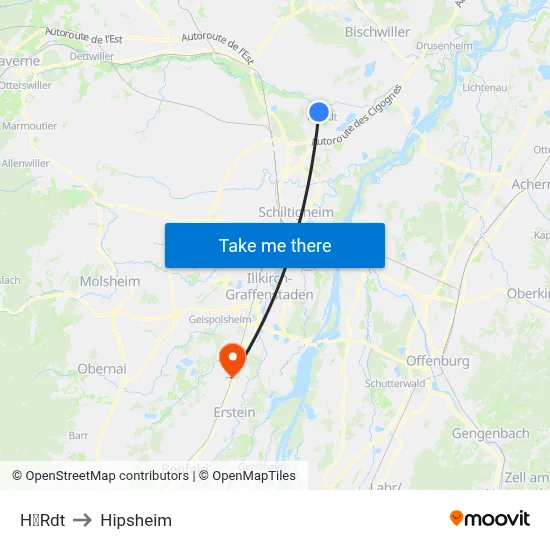 HRdt to Hipsheim map