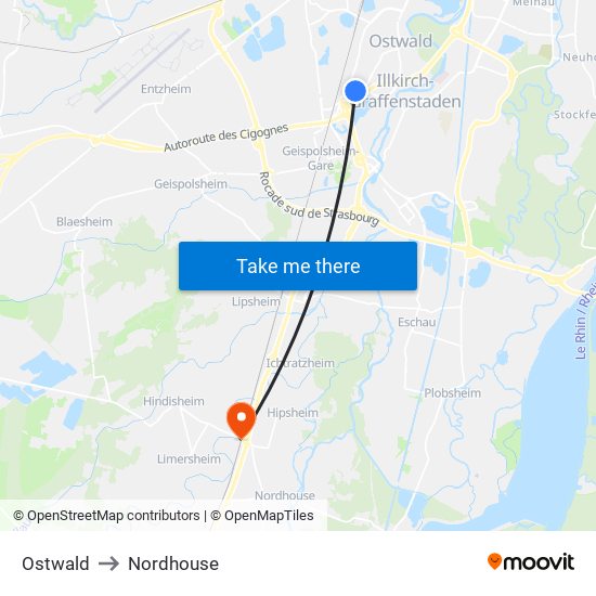 Ostwald to Nordhouse map