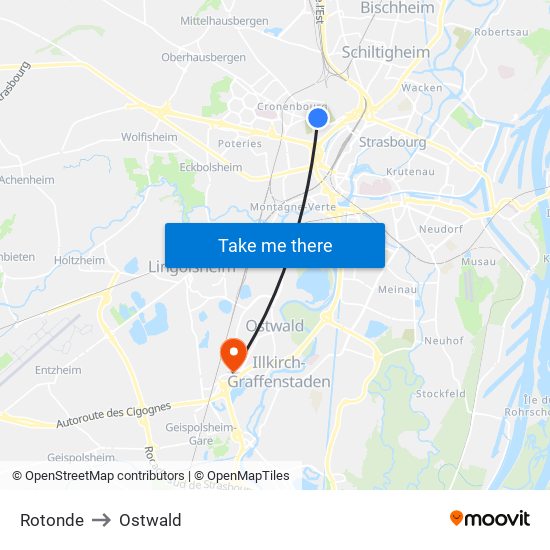 Rotonde to Ostwald map