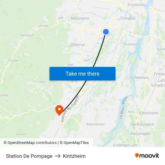 Station De Pompage to Kintzheim map