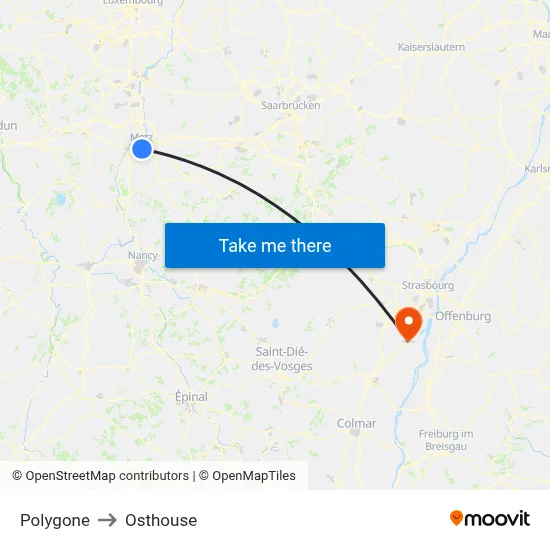 Polygone to Osthouse map