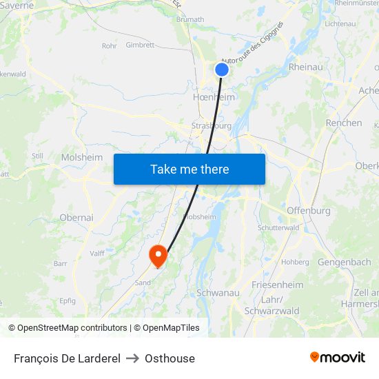 François De Larderel to Osthouse map