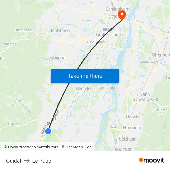 Guidat to Le Patio map