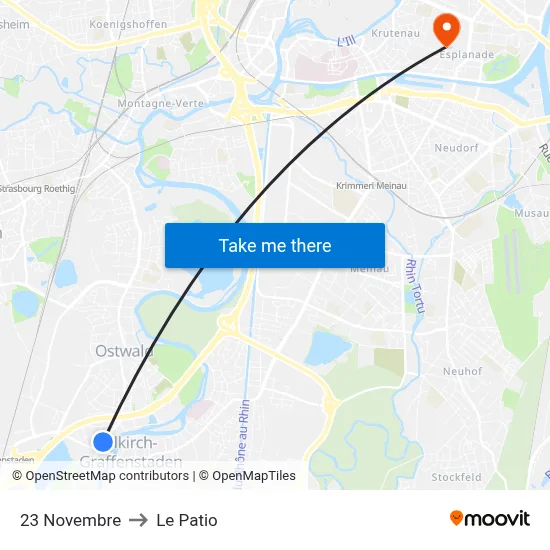23 Novembre to Le Patio map