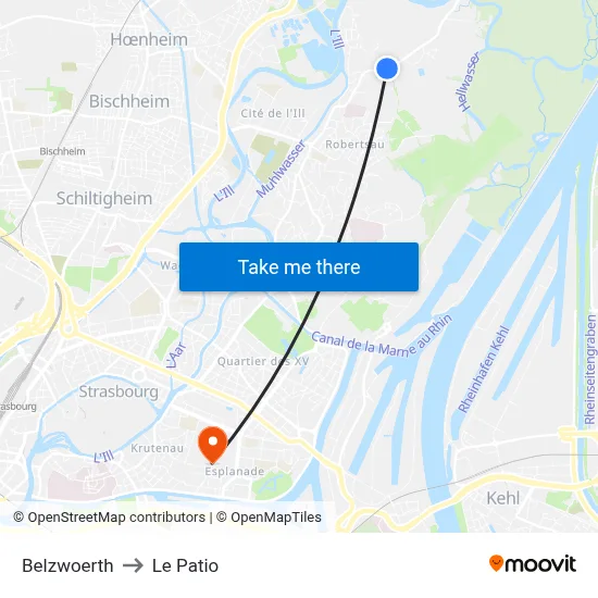 Belzwoerth to Le Patio map