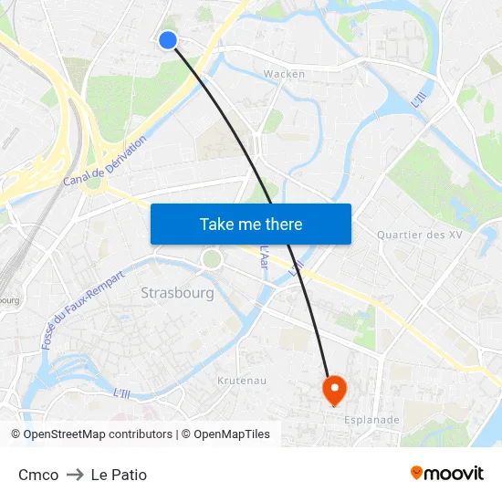 Cmco to Le Patio map