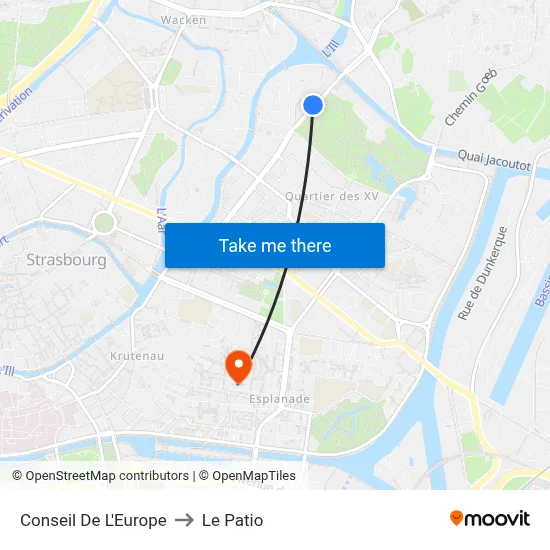 Conseil De L'Europe to Le Patio map