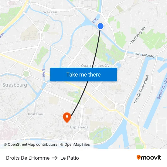 Droits De L'Homme to Le Patio map