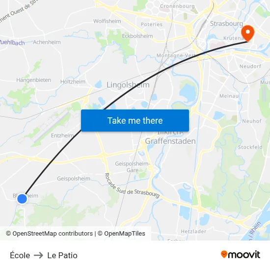 École to Le Patio map