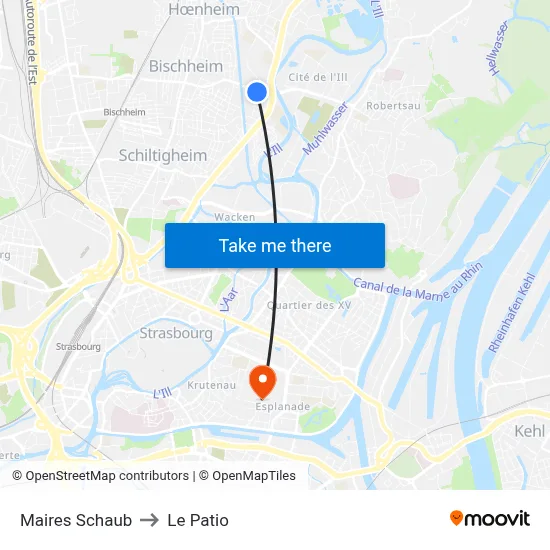 Maires Schaub to Le Patio map