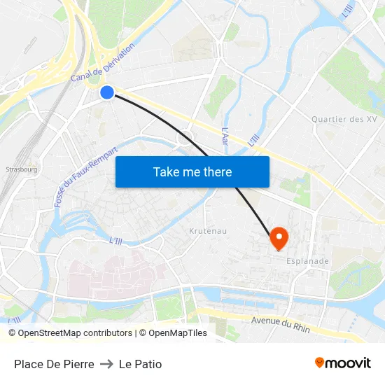 Place De Pierre to Le Patio map