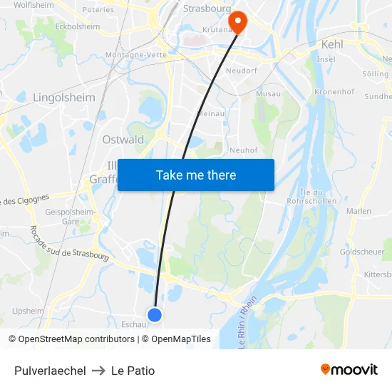 Pulverlaechel to Le Patio map