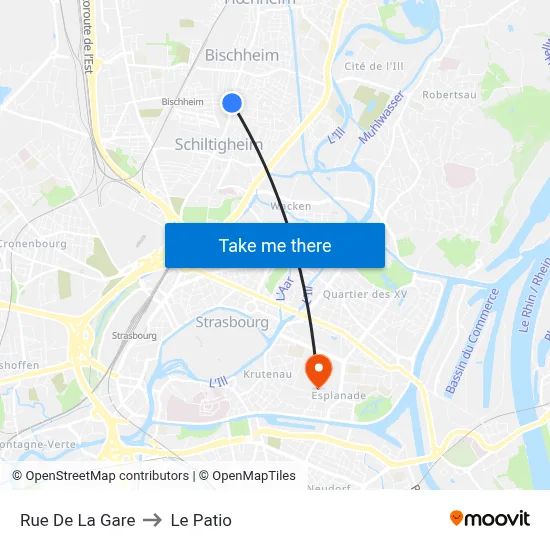 Rue De La Gare to Le Patio map