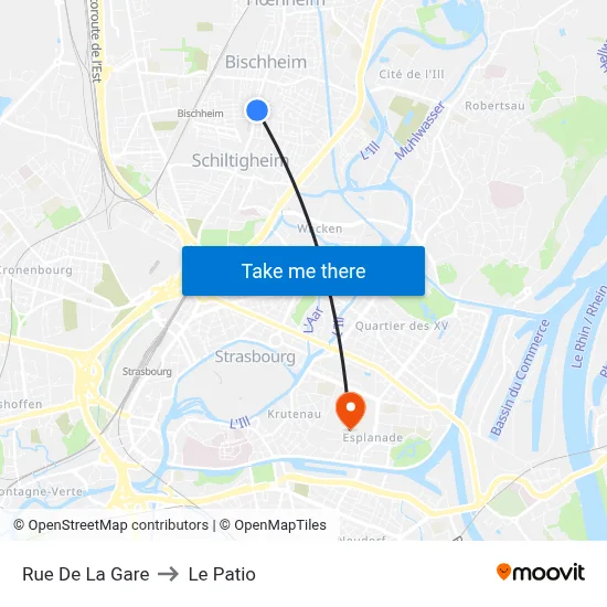 Rue De La Gare to Le Patio map
