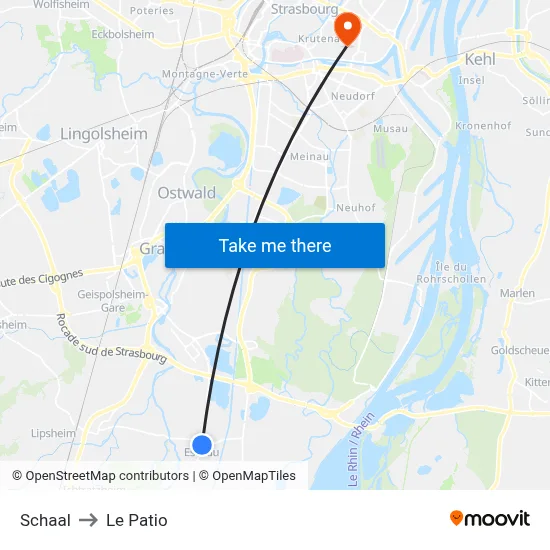 Schaal to Le Patio map