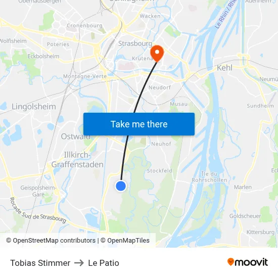 Tobias Stimmer to Le Patio map