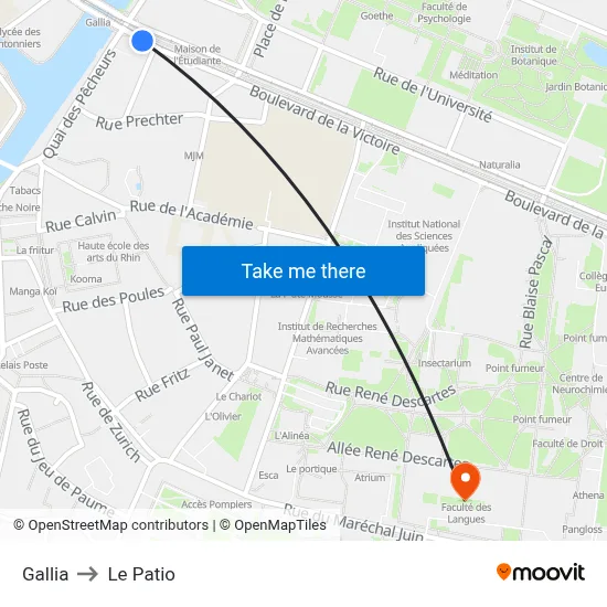 Gallia to Le Patio map