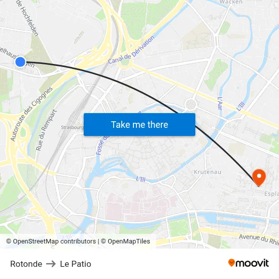Rotonde to Le Patio map