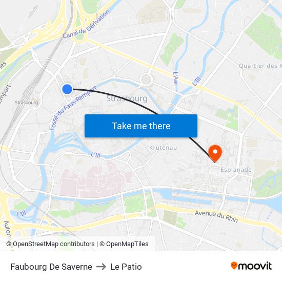 Faubourg De Saverne to Le Patio map