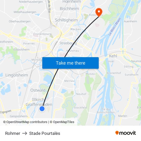 Rohmer to Stade Pourtalès map