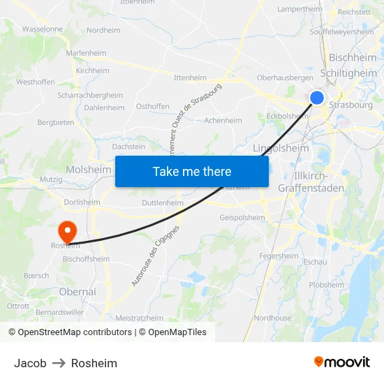 Jacob to Rosheim map