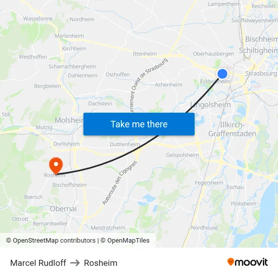 Marcel Rudloff to Rosheim map
