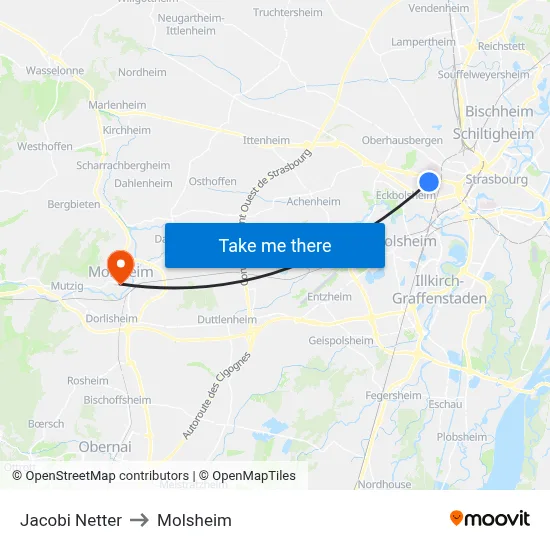 Jacobi Netter to Molsheim map