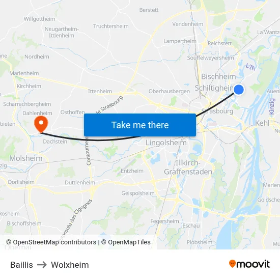 Baillis to Wolxheim map