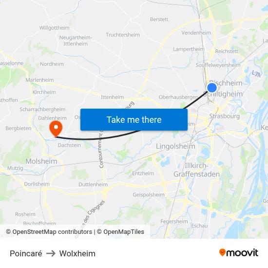 Poincaré to Wolxheim map